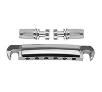 Sostituzione Del Ponte Della Chitarra Della Cordiera Della Barra Di Arresto Del Ponte Della Chitarra Elettrica Dorata (Color : Silver)