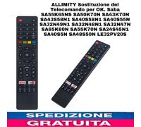 Sostituzione del Telecomando per OK. Saba SA55K65NS SA50K70N SA43K70N SA43S58N1