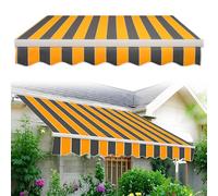 Sostituzione Del Telo per Tenda Da Sole Estensibile | Copertura parasole con mantovana, per zona ingresso, telo di protezione dalla pioggia, senza telaio(8.2x6.5ft/2.5x2m)