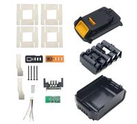 Sostituzione della batteria di plastica 20v per Dewalt DCB200, DCB201, DCB203, DCB204, DCB205 Batteria,3A 4A 5A 10-Cell 18650 Kit di riparazione delle parti della copertura della batteria