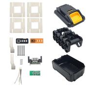Sostituzione della cassa della batteria per Dewalt 20V DCB200, DCB210, DCB206, DCB208,Cassa di plastica di ricambio della copertura della batteria 21700 6A 8A 10A Kit di riparazione