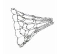 Sostituzione della catena di pallacanestro pesante Sostituzione Galvanizzata in ferro Galvanizzato Net All Weather Resistente per campi da gioco per campi da esterno Silver (Argento)