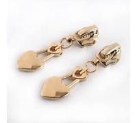 Sostituzione della cerniera Tira-cerniera di ricambio, confezione da 10 multicolore, for cerniere in resina e nylon.(137lightgold,ForResin)