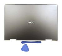 Sostituzione della copertura posteriore del display LCD, cerniere della cornice anteriore, viti compatibili con modelli simili X360 15-BP 15-BQ 15M-BP TPN-W127 Accessori per laptop argento(A COVER)