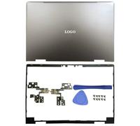 Sostituzione della copertura posteriore del display LCD Cerniere della cornice anteriore Viti compatibili con X360 15-BP 15-BQ 15M-BP TPN-W127 Argento Accessori per laptop Parti compatibili(AB HINGES)