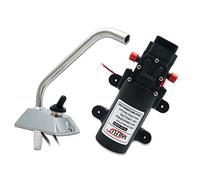 Sostituzione della pompa dell'acqua elettrica Riloer 12V, pompa dell'acqua autoadescante 35PSI con rubinetto, portatile universale per camper marino