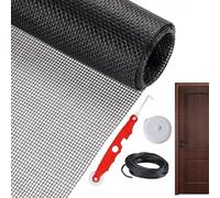 Sostituzione della porta dello schermo | kit di sostituzione dello schermo scorrevole | 47 x 47 pollici, rullo pesante, rete di prova per animali domestici con attrezzi rotanti, kit di riparazione