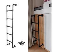 Sostituzione della Scala del Letto A Castello in Metallo, Scala del Rimorchio da Viaggio per Camper per Dormitorio per Adolescenti Scolastici, Scala di Uscita dal Seminterrat, Black, 115cm/45 in