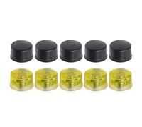 Sostituzione Della Testa In Gomma Set Punta Nera Gialla Per Martello In Plastica Utilizzo Mobili E Artigianato 25 Mm/30 Mm/35 Mm/40 Mm/45 Mm Testa A Martello A Doppio Lato