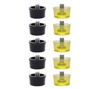 Sostituzione Della Testa In Gomma Set Punta Nera Gialla Per Martello In Plastica Utilizzo Mobili E Artigianato 25 Mm/30 Mm/35 Mm/40 Mm/45 Mm Testa A Martello A Doppio Lato