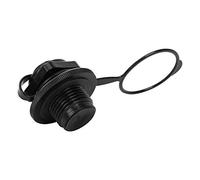 Sostituzione della valvola 'aria da 24 mm, valvola 'aria gonfiabile di ricambio in plastica nera da 23,9 mm, valvola 'aria della barca da pesca, valvola 'aria di ricambio per valvola
