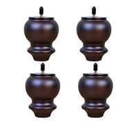 Sostituzione delle gambe dei mobili in legno Gambe di ricambio for divano in legno, poltrona, mobiletto porta TV, letto, tavolo, confezione da 4, 3,1-7 pollici(4inch/10cm)