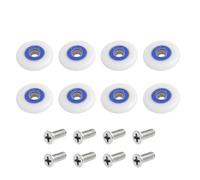 Sostituzione delle ruote della porta della doccia, Ruote for porte doccia con viti, scorrevoli, for cabine domestiche, 19/23/25 mm, accessori durevoli(19mm)