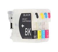 Sostituzione dell'inchiostro premium set kit di ricarica a 4 colori ad alto rendimento per le stampanti fratello LC38 Serie Black Yellow Cyan Magenta per i documenti dell'ufficio