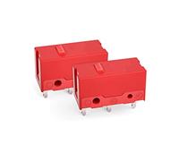 Sostituzione dell'interruttore del mouse da 2 pezzi, interruttori per mouse mini Interruttore per mouse da gioco Pulsante muto Interruttore per mouse compatibile per Kailh GM4.0 Rosso/60M Vita/3 pin