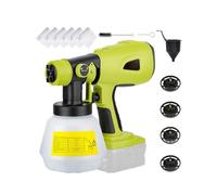Sostituzione Dello Spruzzatore Di Vernice Senza Fili For Batteria Massima Da 20 V, Spruzzatore Di Vernice Elettrico Portatile Con Contenitore Da 1000 Ml(Green)