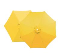 sostituzione dell'ombrello, Telo di ricambio for ombrellone da giardino for stecche da 6/8 multicolore, diverse misure(Yellow,8 RIBS: 350CM/11.5FT)