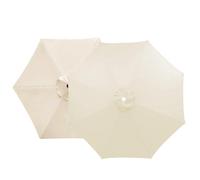 sostituzione dell'ombrello, Telo di ricambio for ombrellone da giardino for stecche da 6/8 multicolore, diverse misure(Beige,8 RIBS: 230CM/7.5FT)