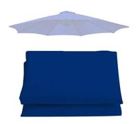 sostituzione dell'ombrello, Telo di ricambio for ombrellone in poliestere con protezione UV, impermeabile, multicolore, 6/8 stecche, 2-3 m(Royal Blue,6 ribs-3m(9.8ft))