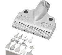 Sostituzione dell'ugello di soffiaggio dell'aria in lega di alluminio per soffianti, ugello di spruzzatura robusto del compressore d'aria di tipo F da 1/4 di 5pcs 16-hole 767 Stainless Steel (Matte)