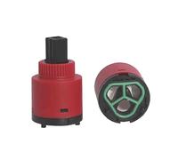 Sostituzione di cartuccia di rubinetto di ceramica di 20 mm, cartuccia ceramica a maniglia, valvola di miscelazione calda e fredda per parte di rubinetto di doccia di bagno (N28DW-RR)