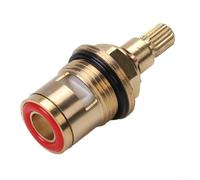 Sostituzione efficiente della valvola del rubinetto con disco in ceramica compatibile con rubinetti comuni da 1/2 pollice (il rosso si apre al contrario)