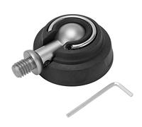 Sostituzione in gomma del piedino per treppiede con design a testa sferica da 3/8 pollici, sostituzione del piede per treppiede per fotocamera antiscivolo in acciaio inossidabile da 50 mm di diametro