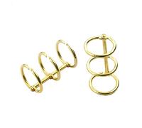 Sostituzione meccanismo quaderno, 1 pz. 3 anelli di rilegatura in metallo for fogli mobili, for album e scrapbooking, multicolore, 40 mm(Gold)