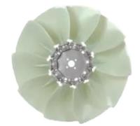 Sostituzione pala ventola escavatore Piastra in alluminio a 10 lame 11e9-04020 Diametro esterno 670 R225-7