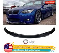 Sostituzione per il 2010-2014 BMW E92 E93 M Sport Paraurti anteriore Splitter Lip Spoiler Nero lucido Kit carrozzeria automobilistica