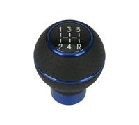 Sostituzione Pomello Leva Cambi Per Universal Car Nero/Rosso/Blu/Argento | Pelle/Alluminio,Superficie Antiscivolo,Controllo Migliorato,Guida Più Sicura