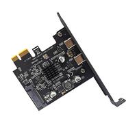 Sostituzione scheda di espansione USB 3.2 10 Gbps PCI tipo C nera professionale