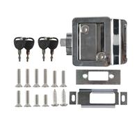 Sostituzione Serratura Porta - Robusto Antifurto In Metallo Con 2 Chiavi - Kit Per Sostituzione Catenacci Ingresso Trailer,per Autocarro Camion Esterno Campeggio Avventura Carico