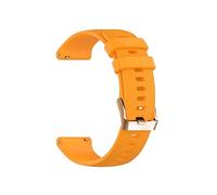 Sostituzione Smart Watch Bracciale Bracciale Silicone Christ Compatible With Garmin Vivomove 3s 4s/ Spostare la cintura della banda di guardia di 3S/Active S (Color : Amber yellow, Size : For Garmin