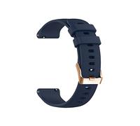 Sostituzione Smart Watch Bracciale Bracciale Silicone Christ Compatible With Garmin Vivomove 3s 4s/ Spostare la cintura della banda di guardia di 3S/Active S (Color : Midnight blue, Size : Other 18m