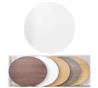 Sostituzione tavolo in legno noce scuro rotondo 100 cm per tavolino da caffè (bianco 30 cm) durevole elegante ideale per la decorazione della casa