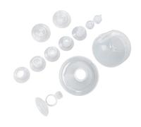Sostituzione Tubi, Inserti Flangiati per Valvole a Becco d'anatra per con 2 Valvole a Becco d'anatra, 5 Flange, 1 Connettore a T, 2 Membrane in Silicone, 1 Copertura da 27 Mm
