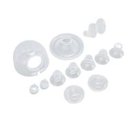 Sostituzione Tubi, Parti della Pompa Flangiata Inserti Flangiati per Flangia con 2 Valvole a Becco D'anatra, 5 Flange, 1 Connettore a T, 2 Membrane in Silicone, 1 Copertura da