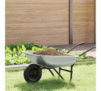 vidaXL Sostituzione Vassoio Carriola Argento 80 x 60 x 25 cm