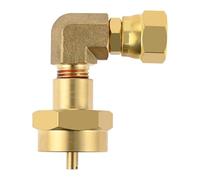 sostituzioni 1 pz for 1 libbra Adattatore convertitore a gomito for bruciatore a torcia a gas propano da una libbra 3/8" in ottone for kit adattatore femmina SAE girevole for griglia a gas