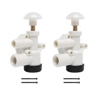 sostituzioni 2 pezzi/set 385314349 RV Car Toilette Kit valvola acqua in plastica for Dom-etic for RV Toilette Accessorio Parti di riparazione