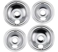 sostituzioni 4 pezzi/set vaschette raccogli gocce cromate rivestite in ferro WB31T10010 WB31T10011 parti di ricambio for accessori for fornelli elettrici GE