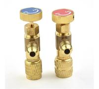 sostituzioni Adattatore for aria condizionata di ricarica for refrigerazione for R410A R22 1/4 "tubo for valvola di sicurezza for liquidi R22 adattatore in rame