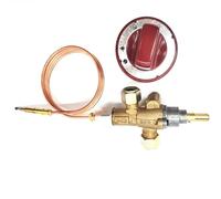 sostituzioni Attrezzatura da cucina for catering alberghiero ad alta potenza 60000BTU valvola in ottone a gas con manopola di controllo e termocoppia
