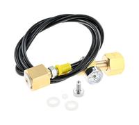 sostituzioni Tubo for trasferimento CO2 da 1,5 m Manometro 3000PSI 2 x W21.8-14 Connessione filettata for trasferire CO2 da 1 bottiglia grande a un'altra