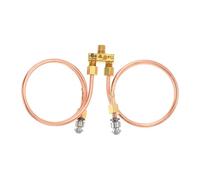 sostituzioni Tubo pilota 3/16" OD X 20" Tubo di rame flessibile Bruciatore pilota for forno con valvola pilota 2065641 for piastra a gas naturale/propano