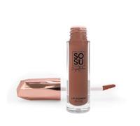 SOSU Cosmetics Lip Gloss Birthday Suit | Lip Gloss a lunga durata altamente pigmentato | Tonalità neutre | Non appiccicose per una perfetta lucentezza | Con olio di macadamia per idratazione