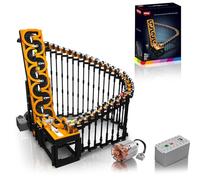 Sosuy Set Costruzione Montagna Russa Arpa Motorizzata, Pista con Loop e Meccanismo di Sollevamento, Giocattolo STEM per Bambini, Adolescenti, Adulti, Regalo di Natale per Ragazzi, Uomini e Donne