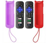 SOTATOO Confezione da 2 telecomandi di ricambio per Roku TV con custodia protettiva morbida (si illumina al buio), telecomando compatibile con TV TCL/Hisense/Sharp/Philips/Onn/Element Roku (non per