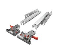 SOTECH 1 paio di Guide a Uscita Totale per Cassetti in Legno UV2-30-K3D-L350-SC FullSlide con regolazione 3D 350 mm SoftClose capacità di carico: 30kg